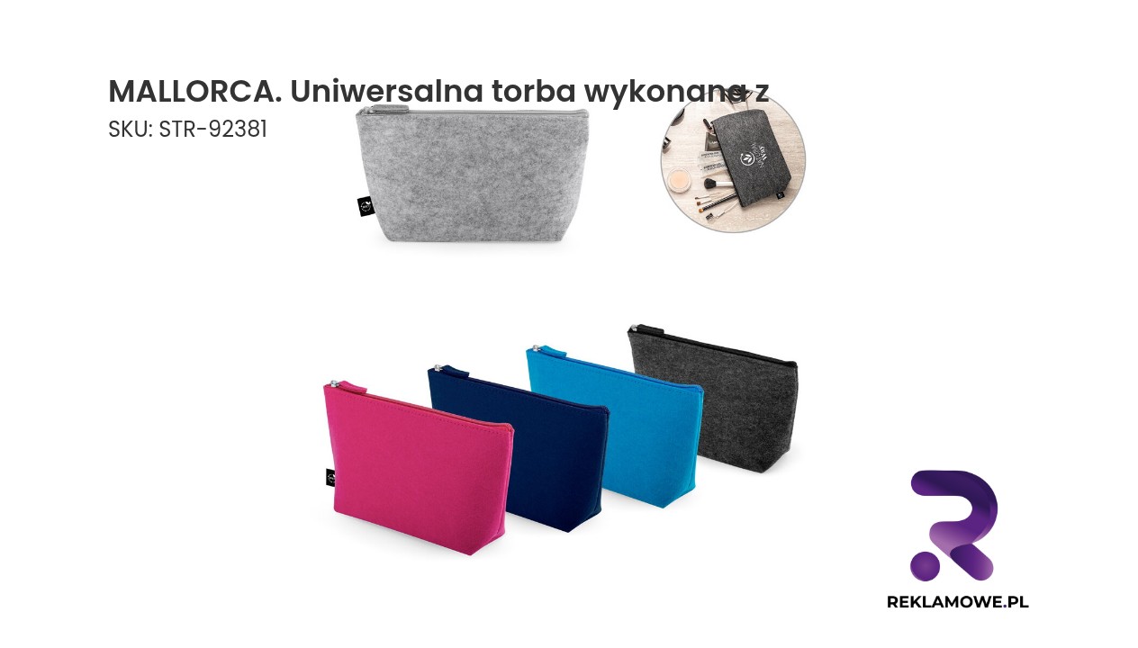 MALLORCA. Uniwersalna torba wykonana z filcu z recyklingu (100% rPET) Torba Mallorca uniwersalna wykonana z wysokiej jakości materiałów