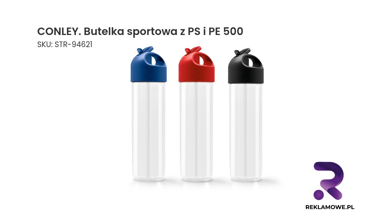CONLEY. Butelka sportowa z PS i PE 500 ml CONLEY butelka sportowa z PS i PE 500 ml