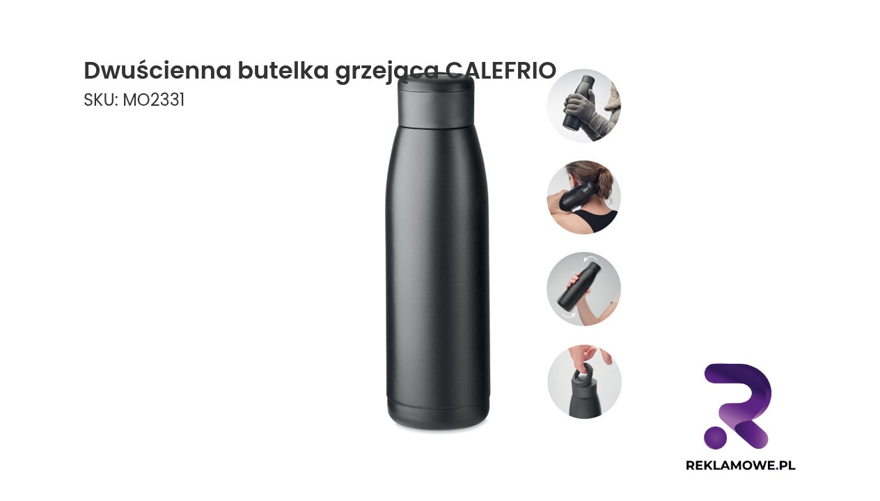 Dwuścienna butelka grzejąca CALEFRIO Dwuścienna butelka grzejąca CALEFRIO – nowoczesna butelka termiczna utrzymująca ciepło