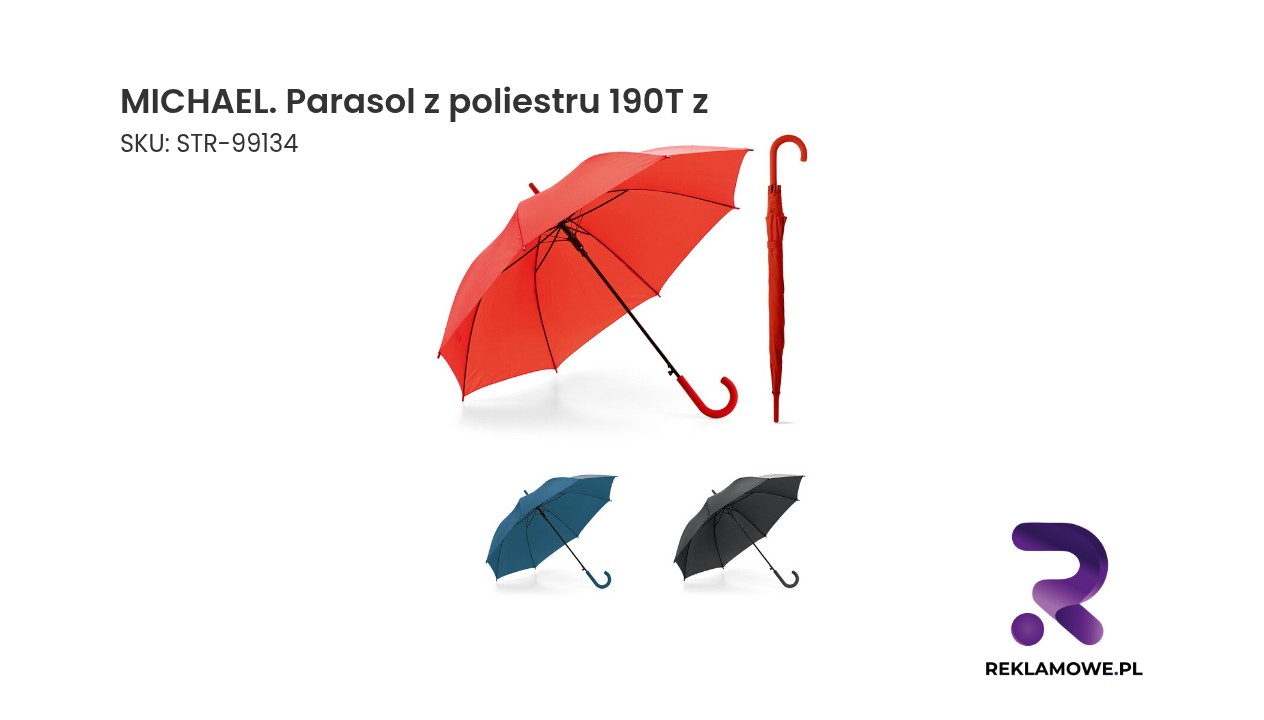MICHAEL. Parasol z poliestru 190T z automatycznym otwieraniem MICHAEL parasol z poliestru 190T
