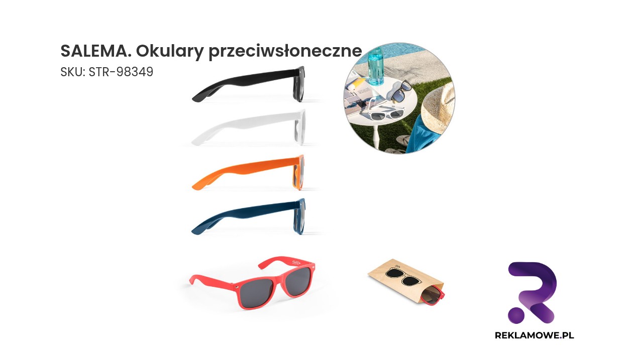 SALEMA. Okulary przeciwsłoneczne poliestru pochodzącego (100% rPET) SALEMA okulary przeciwsłoneczne