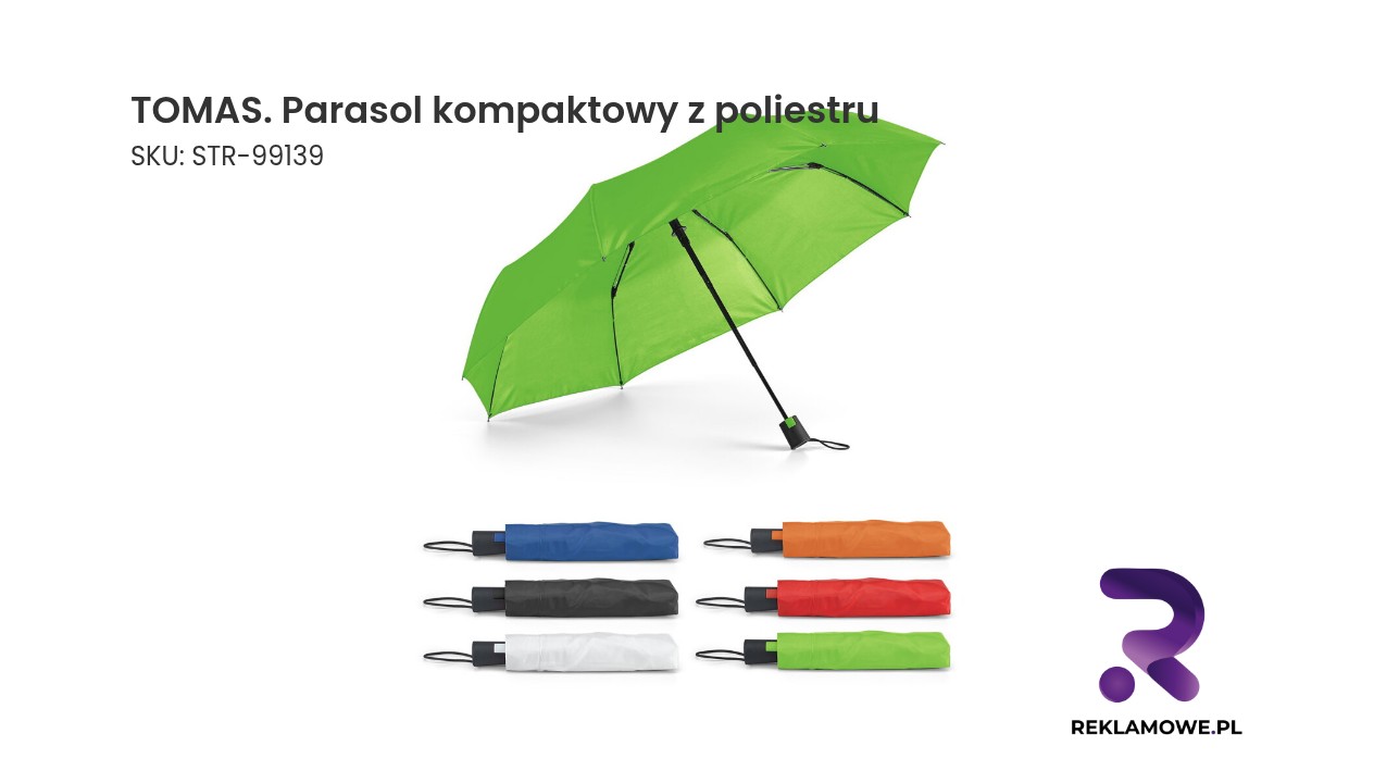 TOMAS. Parasol kompaktowy z poliestru 190T z automatycznym otwieraniem TOMAS parasol kompaktowy z poliestru